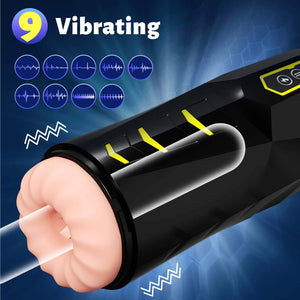 LEVEL UP - Male Masturbator Toy -- Includes NINE Different Thrusting Modes